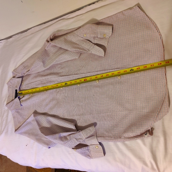 Cremieux Men's cross pattern dress shirt by (Washed) (Small) ♥️👕🤍 - Picture 14 of 16